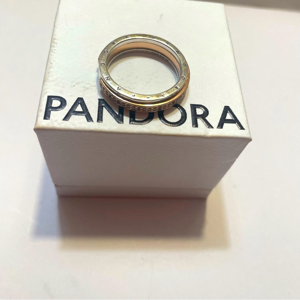 Pandora Two-Tone Gold and Silver Ring